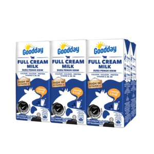 GOODDAY UHT MILK FULL CREAM 200MLX6