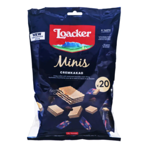 LOACKER CLASSIC WAFER MINIS CREMKAKAO 200G LOACKER CLASSIC WAFER MINIS CREMKAKAO 200G