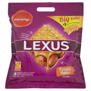 MUNCHY’S LEXUS PEANUT BUTTER SANDWICH CRACKER 418G MUNCHY’S LEXUS PEANUT BUTTER SANDWICH CRACKER 418G